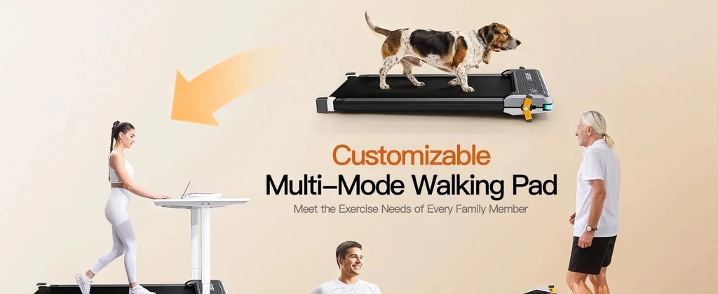Renoy 2-in-1 Under Desk Treadmill – Foot Massage Function, 2.5HP Motor, Folding Walking Pad, LED Display, Remote Control | 520A-A |