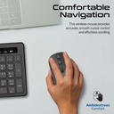 PROMATE Wireless Keyboard and Mouse Combo – Sleek Profile, Full-Size Design | ProCombo-13 |