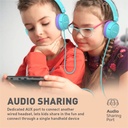 PROMATE Wired Headset – HD Stereo Sound, KidSafe Design, Dual Volume-Limited Levels | Jewel |