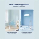 Green Lion Air Cooler – Rechargeable, Portable Leafless Design, 3 Fan Speeds, Up to 6 Hours Runtime, 8000mAh Battery | GNREAIRCOLSWH | GNREAIRCOLDWH |