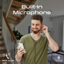 PROMATE Lightning Earphones – MFi Certified, Ergonomic In-Ear Design, 10mm Drivers, HD Sound | Vibe-LT |