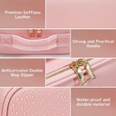 Makeup Organizer Travel Bag – Built-in LED Mirror, Compact & Portable Design