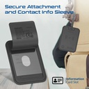 PROMATE Smart Luggage Tag – Anti-Loss Design, Slim Leather Build, Integrated Smart Tracking | HushTag |