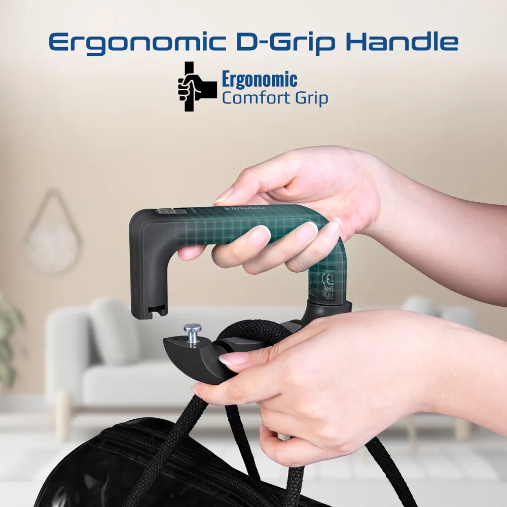 PROMATE Digital Handheld Luggage Scale – Comfort-Grip Design, High Precision, 50kg Max Capacity | Instascale-50 |