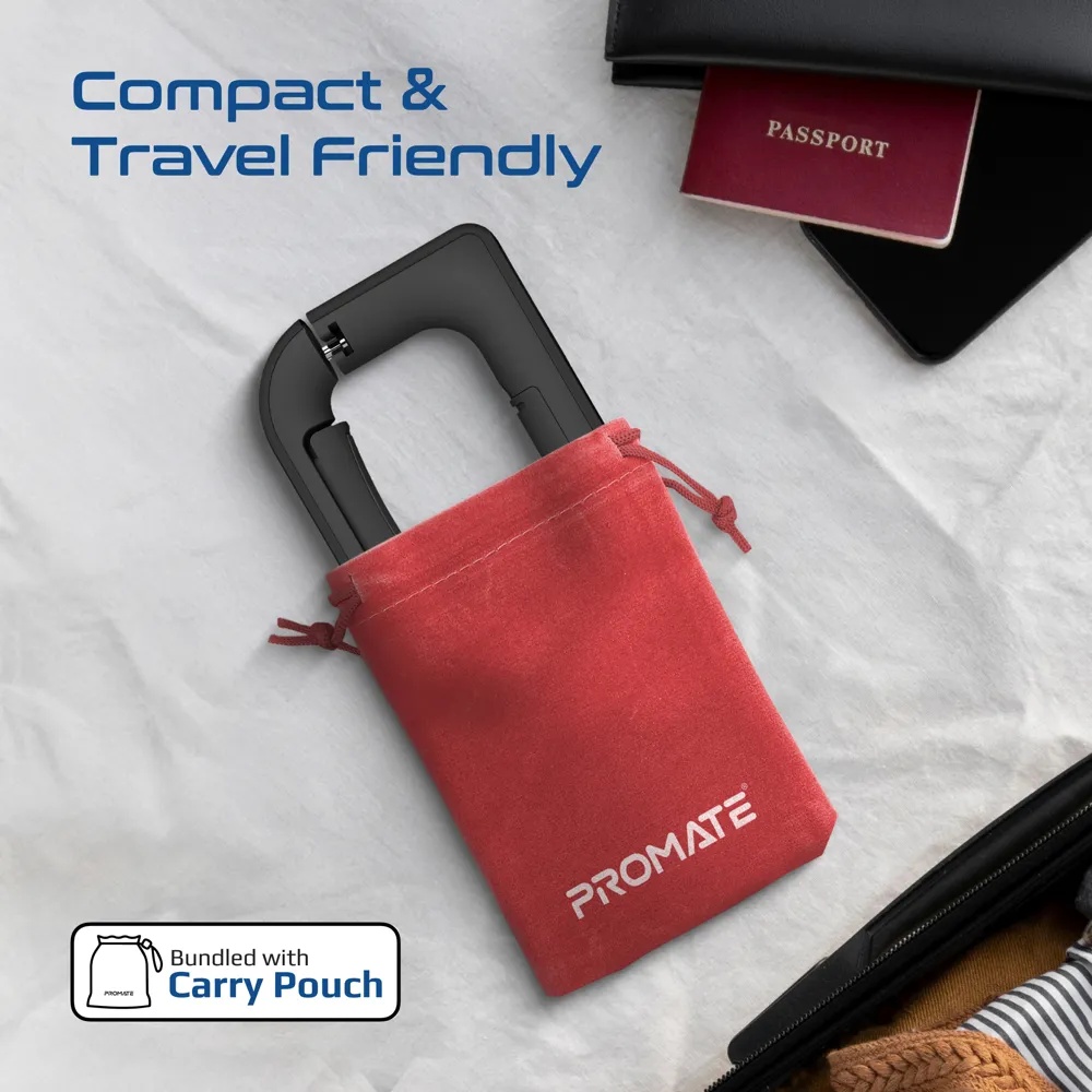 PROMATE Digital Handheld Luggage Scale – Comfort-Grip Design, High Precision, 50kg Max Capacity | Instascale-50 |