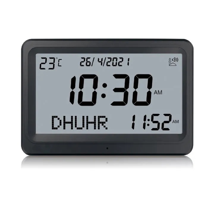 7MD Azan Clock With Prayer & Azan Reminders, Temperature Display | 7MD2403 |