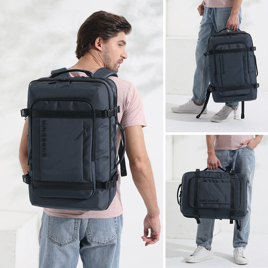 Kingsons 41L Travel Backpack – Lightweight Polyester, Spacious Design, 52x33x29cm Dimensions | KS3264W-B |