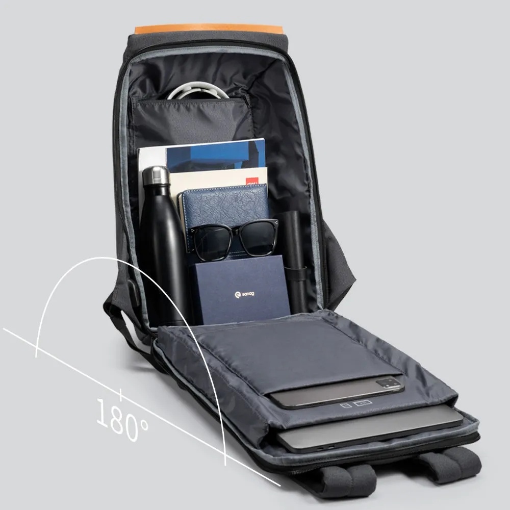Kingsons 16L Ultra Lightweight Commuter Backpack – Compact & Laptop-Friendly Daypack, Unisex Design, Dark Grey | KS3207W |
