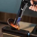 Porodo Lifestyle TurboFlare Rotating Flame Burner – 1350°C Adjustable Butane/Propane Refillable Torch Tool | PDLFSTWBGLBK |