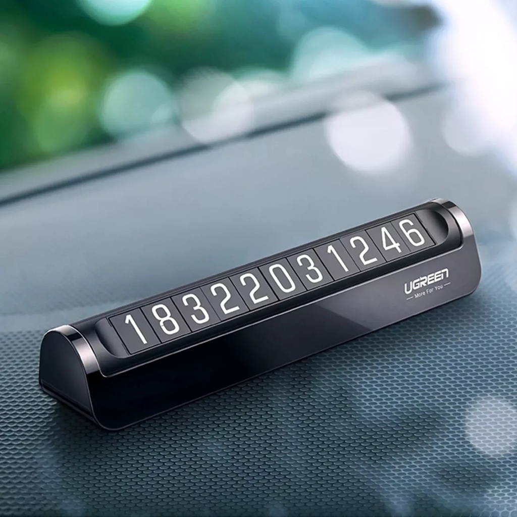 UGREEN Car Parking Card – Rotating Hidden Phone Number Display, Temporary Windshield Parking Sign Accessory | LP178 |
