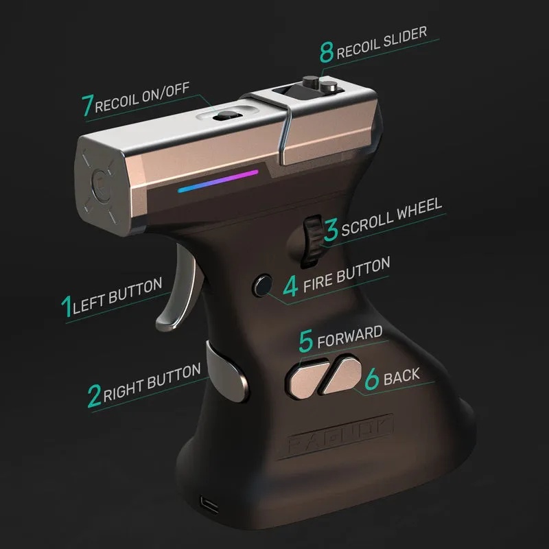 RAGNOK Next‑Gen FPS Gaming Gun And Mouse – Precision Aim with Built‑In Recoil Function, Ergonomic Design for Competitive Play | ErgoStrike7 |