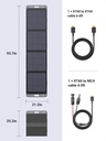 UGREEN 200W Foldable Solar Panel – 23% High Efficiency, Outdoor Solar Kit for Portable Power Stations, Includes XT60 & MC4 Cables | 15114 |
