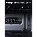 UGREEN PowerRoam 680Wh 600W Portable Power Station – Fast-Charging PowerZip Technology, U-Turbo 1500W Support, EV-Rated LFP Batteries (3000+ Cycles), Solar/DC/AC Input, 965W Total Output | GS600 - 15051A |