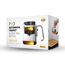 7MD Automatic Glass Teapot – Elegant Borosilicate Tea Kettle with Magnetic Switch, Dual Glass Layers, and Silicone Positioning, Easy Pour Design, 12-Month Warranty | 7MD45325 |