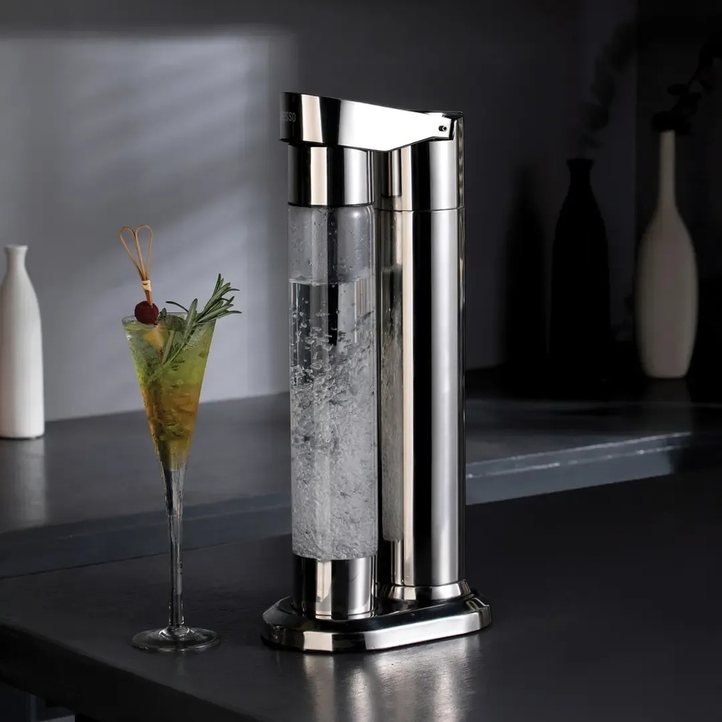 Lepresso Fizznest Sparkling Water Maker – 1000mL Stainless Steel, Dual Bottles (500mL & 350mL), BPA-Free PET, CO₂ Compatible, Home Soda Machine | LPCFFSSM0097 |