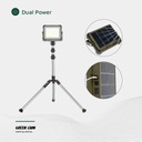 Green Lion Solar Camping Light – 25W LED, 1500lm, 7200mAh, 210cm Tripod, 360° Rotation, IP65, Type-C & Solar Input | GNPCALIGHTSL |