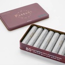 PASSAGE Micro Mini Charcoal – 80pcs, 27mm Quick Ignition, Odorless & Smokeless, Long Burning for Mini Steamers & Hair Straighteners