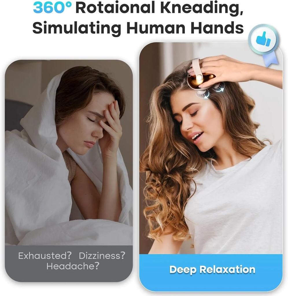7MD Scalp Massager – 800mAh Battery, IPX7 Waterproof, Deep Cleansing Brush with 10-Min Auto Timer | 7MD50225 |