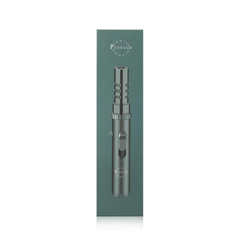 PASSAGE Refillable Butane Gas Torch Lighter – Adjustable Flame, Safety Lock, Windproof, Heat-Resistant, Quick 3s Refill, High Quality & Portable