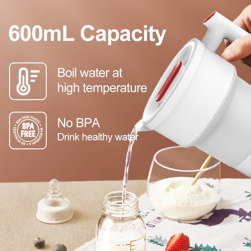 7MD Portable Foldable Electric Kettle – 600ml, Travel-Friendly, Silicone & Stainless Steel, UK 3‑Pin Plug, 850W Rapid Boil | 7MD48025 |