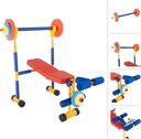 Kids Weight Bench Set – Toddler Gym with Barbell & Leg Press for Ages 3+ | KP03 |