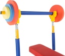 Kids Weight Bench Set – Toddler Gym with Barbell & Leg Press for Ages 3+ | KP03 |