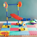 Kids Weight Bench Set – Toddler Gym with Barbell & Leg Press for Ages 3+ | KP03 |