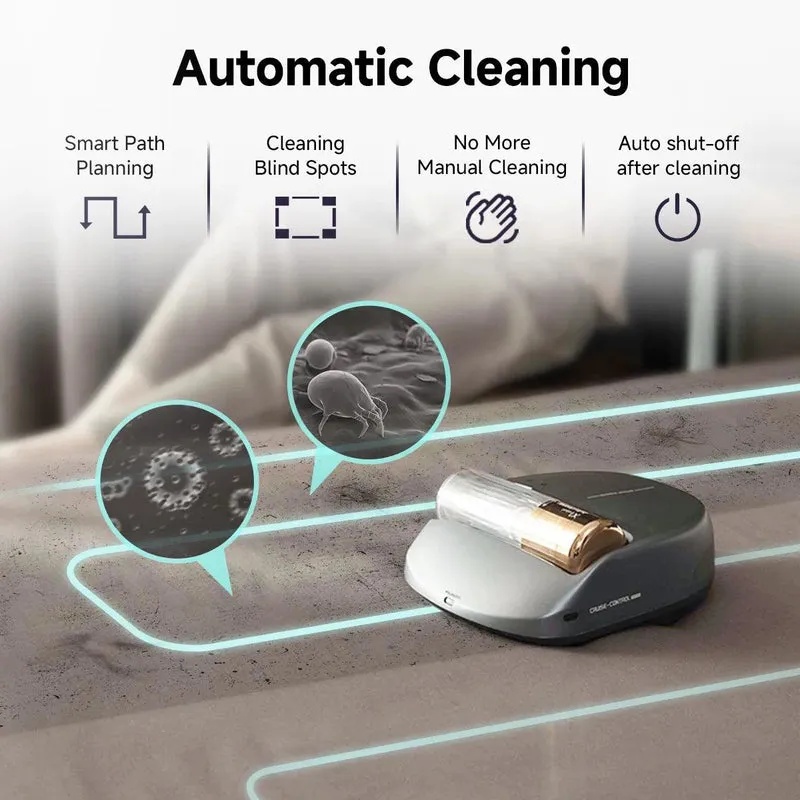 Creatulize X1 Robot Bed Vacuum Cleaner – 270nm UV‑C, 14AW Suction, 15,000 VPM, Dust Mite & Mattress Cleaner, Obstacle Avoidance, Full Coverage Path Planning, Lightweight, USB‑C Rechargeable | BOT X1 |