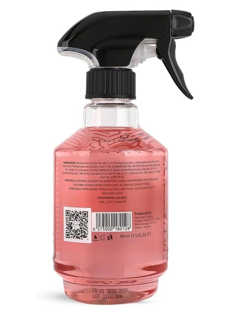 PASSAGE Air Freshener Spray – 400ml Long‑Lasting Scent for Home, Room, Office & Linen