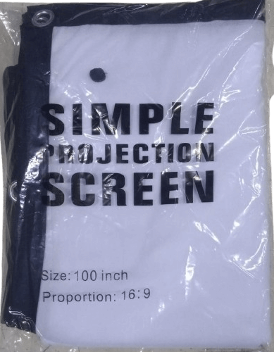 SIMPLE 100-Inch Foldable Projection Screen – No-Crease Design for Outdoor Movies, Home Theater, Office & Education | 132465 |