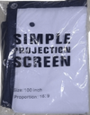 SIMPLE 100-Inch Foldable Projection Screen – No-Crease Design for Outdoor Movies, Home Theater, Office & Education | 132465 |