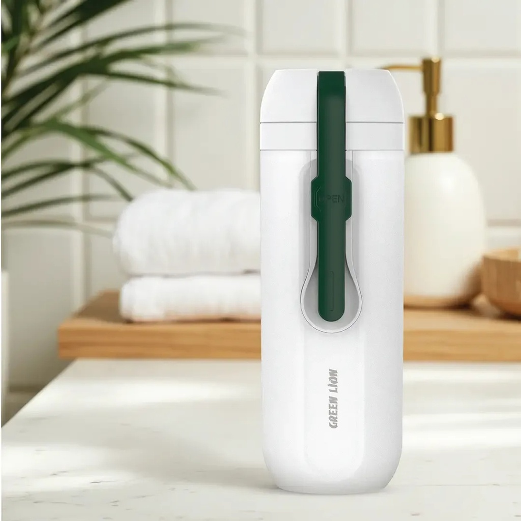 Green Lion Bidet Go with Built-In Water Tank – 350ML Portable Electric Travel Bidet, Dual Spray Modes, IPX6 Waterproof, USB Rechargeable | GNBIDGO350WH |