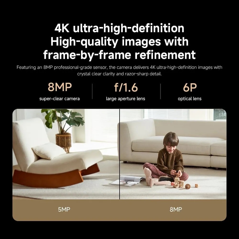 Xiaomi Smart Camera C701 – 4K UHD AI Home Security Cam with WiFi 6, Motion Tracking, Night Vision, Baby & Pet Monitoring