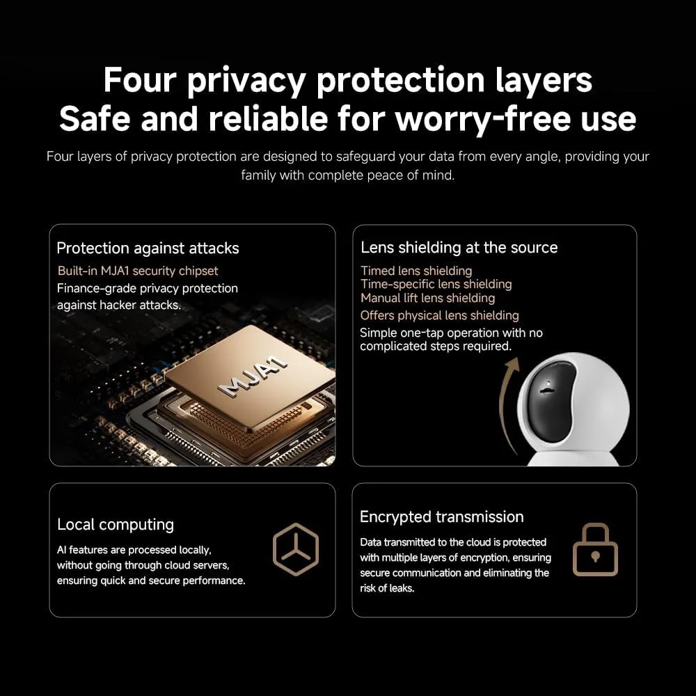 Xiaomi Smart Camera C701 – 4K UHD AI Home Security Cam with WiFi 6, Motion Tracking, Night Vision, Baby & Pet Monitoring