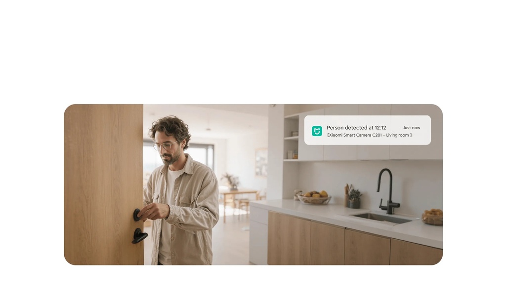 Xiaomi Smart Camera C201 – 1080p HD Indoor Security Cam with WiFi 6, Motion Tracking, AI Detection & Lens Shield