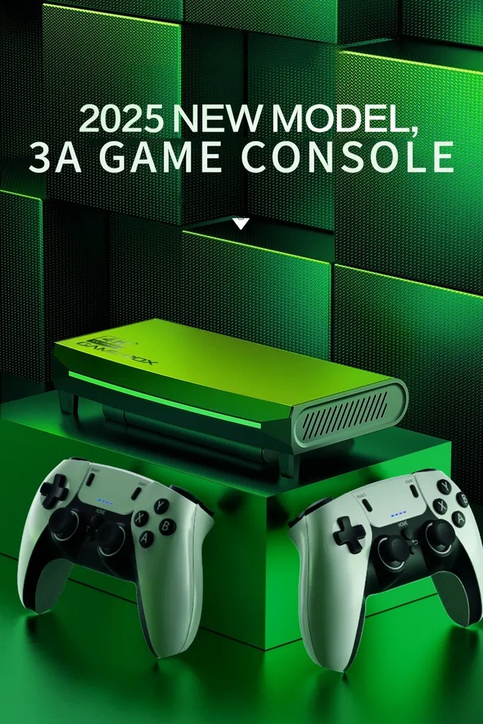 7MD 4K Retro Game Console with Dual Wireless Controllers – Linux Game Box  | 7MD50425 |