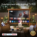 Byintek Mini Smart Android Projector with 700 ANSI Brightness, Full HD 1080P, Built-in 20800mAh Battery and Adjustable 360° Stand with one year free sub | UFO U90 Max GTV |