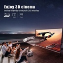 Byintek Portable Smart DLP Home Theater Projector with Full HD 1080P, Android 11, TOF Laser Autofocus and 15000mAh Battery With One Year Free SUB | U80 |