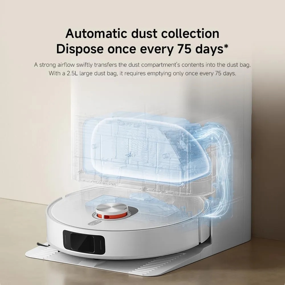 Xiaomi Robot Vacuum X20 Pro – 7000Pa Suction, Smart Mop & Vacuum Cleaner, Omni Station, 4800mAh Battery, Intelligent Home Cleaning | D102GL |