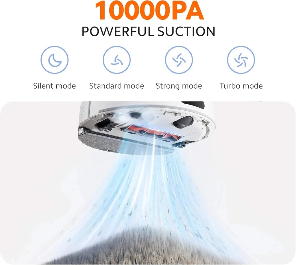 Xiaomi Robot Vacuum H40 – 10,000Pa Suction, LDS Laser Mapping, Auto Dust-Emptying Station, Anti-Tangle Brush, 180-Min Runtime | OV51 |