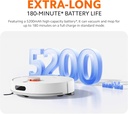Xiaomi Robot Vacuum H40 – 10,000Pa Suction, LDS Laser Mapping, Auto Dust-Emptying Station, Anti-Tangle Brush, 180-Min Runtime | OV51 |