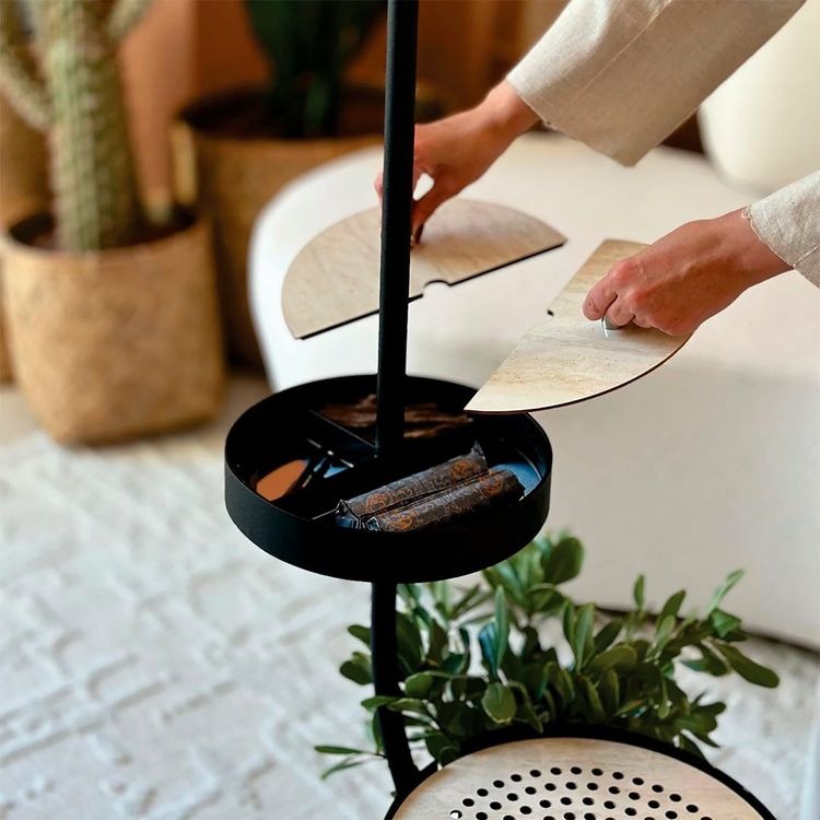 Clothes Incense Burner – Modern Metal Design with Hanger and Dual Platforms for Fragrance Diffusion