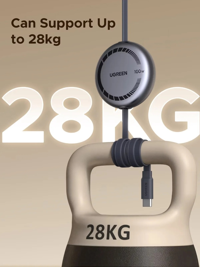 UGREEN Retractable USB-C to USB-C Fast Charging Cable 1M (3FT) | 100W PD 3.0, 5A Power Delivery, Adjustable Length, E-Marker Safety Chip | L531 \ 65905 |