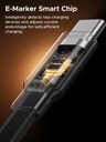 UGREEN Retractable USB-C to USB-C Fast Charging Cable 1M (3FT) | 100W PD 3.0, 5A Power Delivery, Adjustable Length, E-Marker Safety Chip | L531 \ 65905 |