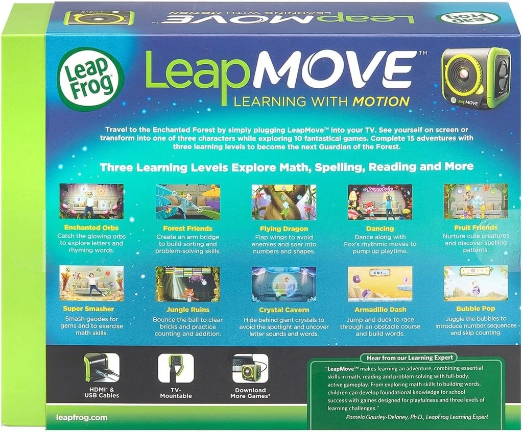 LeapFrog LeapMove Active Learning Video Game System – Motion-Control Educational Games for Kids (Ages 4–7)