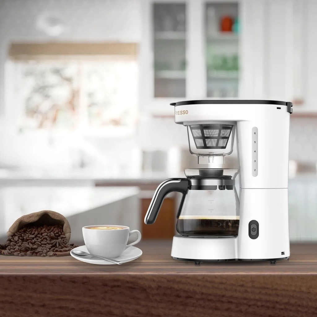 LePresso Drip Coffee Machine BS Plug 0.75L with Transparent Design, 700W Fast Brewing & Keep Warm Function | LPDRPCOFM |