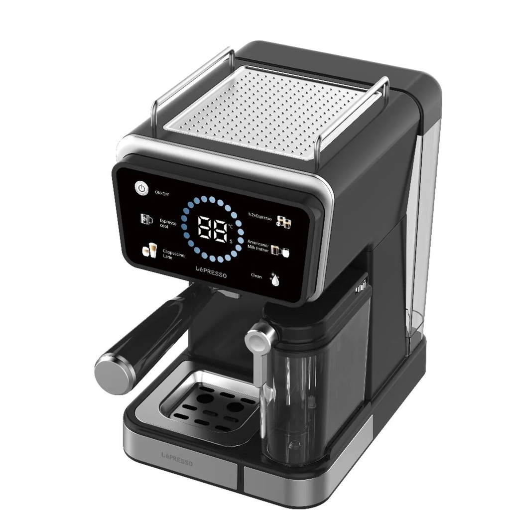 LePresso Hot & Cold Brewing Coffee Machine with 20 Bar Pump, 1350W, Digital Display, Self-Cleaning and UK Plug | LPCFFTEM0070 |