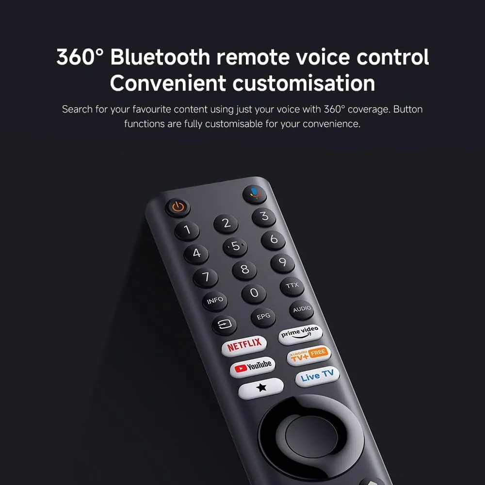 Xiaomi TV A Pro 55 inch 2026 – 4K QLED, HDR10+/HLG, Dolby Audio, Google TV, Smart Assistant, Dual Stand, Bezel-less Design