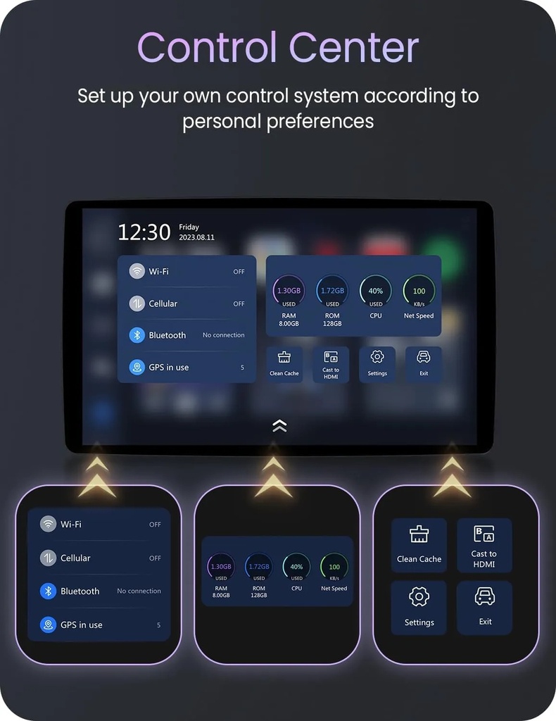 Carplay Magic Box – 3-in-1 Wireless Streaming Device for Android Cars with HDMI Output, Built-In Apps & Wireless CarPlay