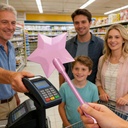 Magic Star Contactless Card Holder Wand – 3D Printed Credit Card Holder with RFID Protection (35cm)